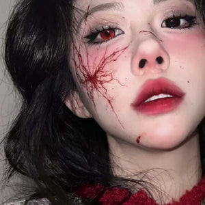 Halloween horror face tattoo stickers, third product view