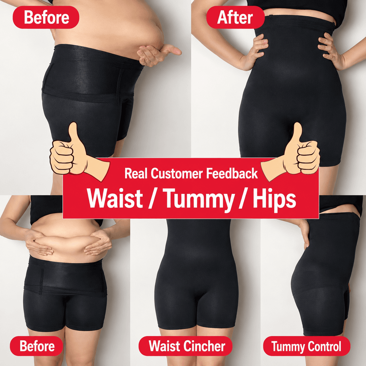 شورت Shapewear بخصر مرتفع لنحت وشد البطن والخصر