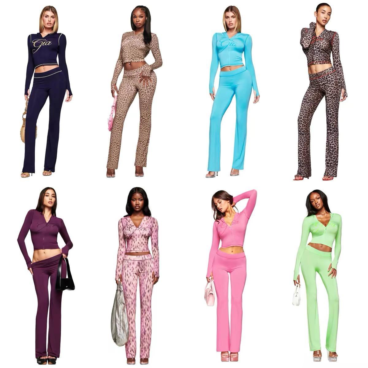 طقم Loungewear نسائي مريح قطعتين بتصميم عصري