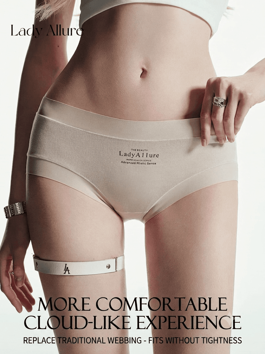 Panties قطن مضلع ناعم ومضاد للبكتيريا بملمس الغيمة