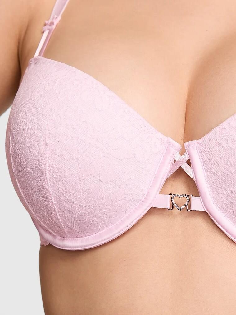 Bras دانتيل راقية بتطريز زهور رقيقة وألوان ناعمة