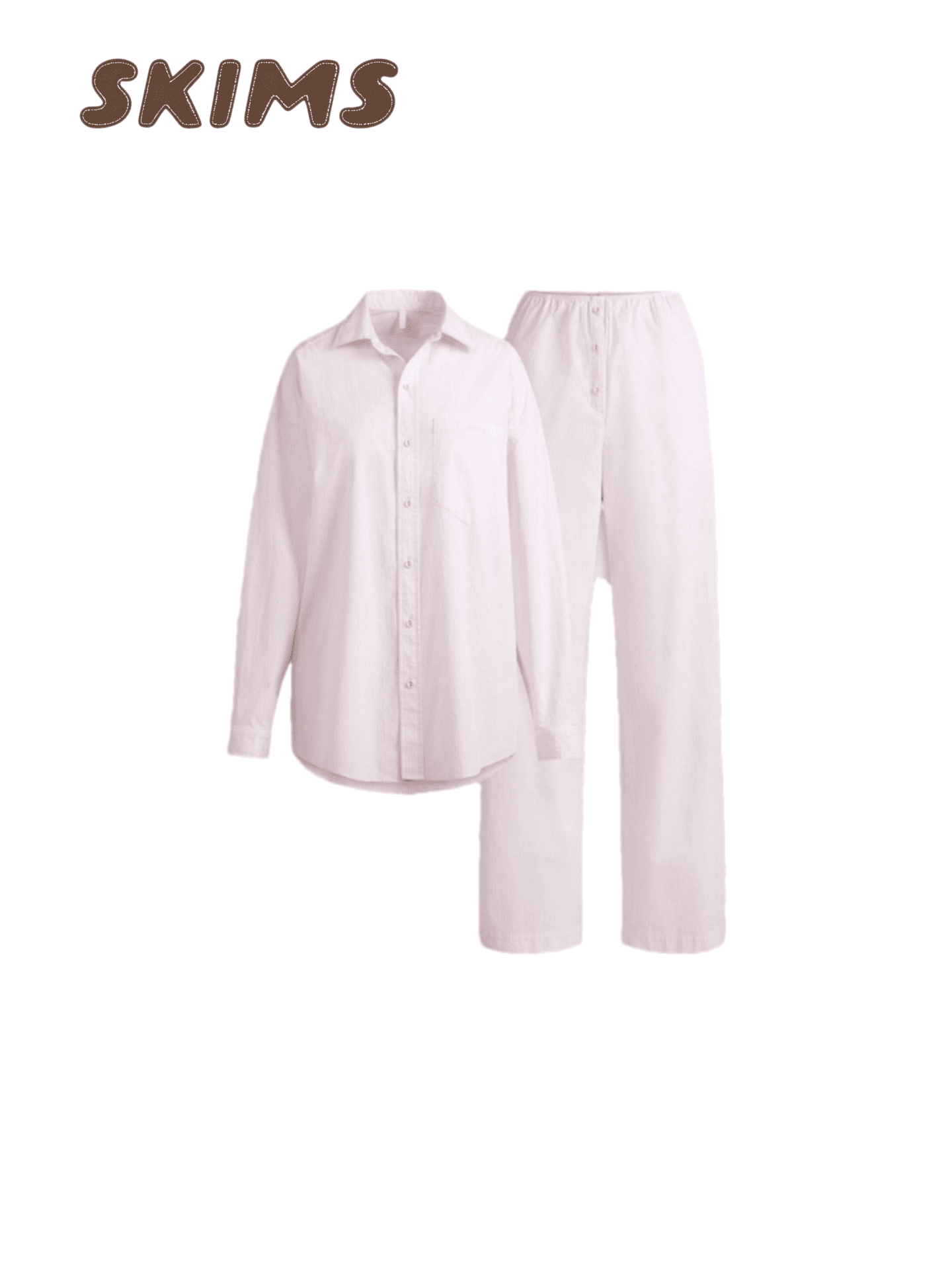 طقم Loungewear قطني ناعم ومريح بتصميم كلاسيكي