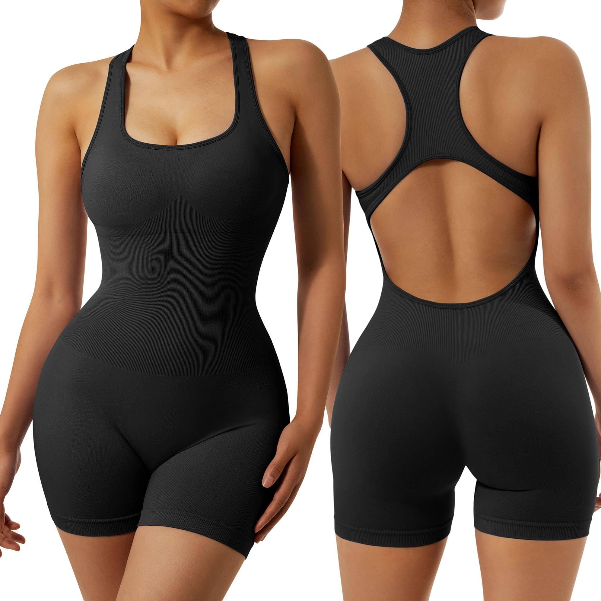 Shapewear Bodysuit شورت بتصميم مرن وظهر مكشوف