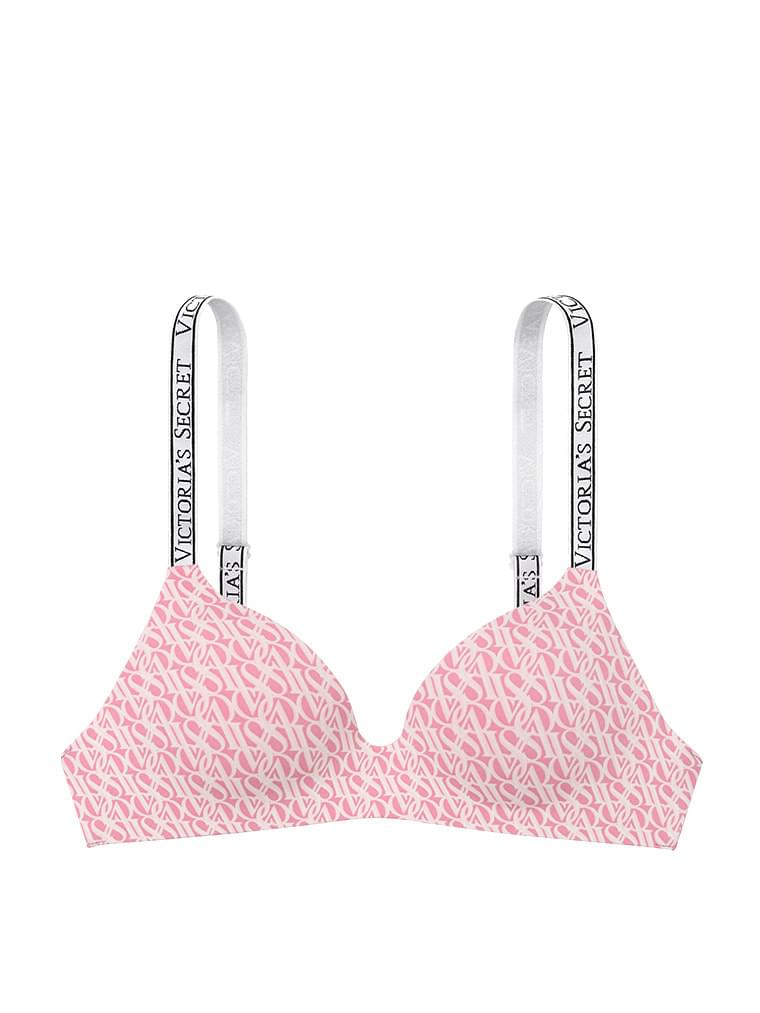 Bras مريحة بدون أسلاك وأشرطة مطبوعة بشعار مرن
