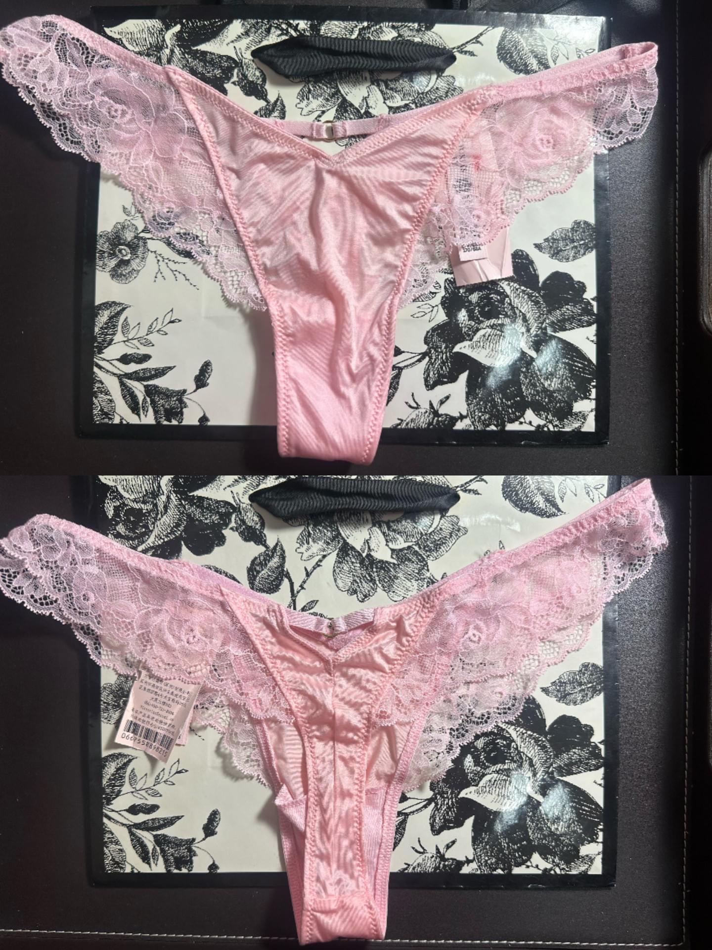 Panties خيط بتصاميم الدانتيل والساتان لجاذبية يومية