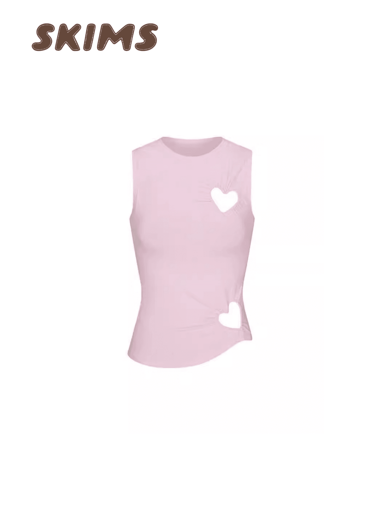 توب Loungewear ناعم بتصميم قلوب مفرغة وأنيقة