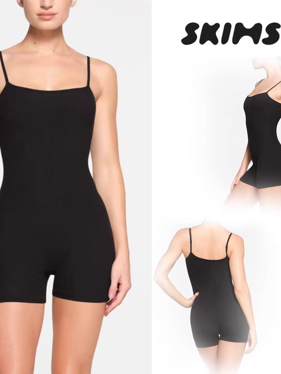 Cotton Bodysuit مضلع قصير ومريح بتصميم أنيق طوال اليوم