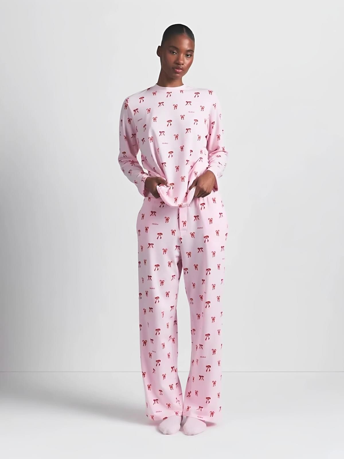 طقم Loungewear قطني ناعم بنقوش لطيفة