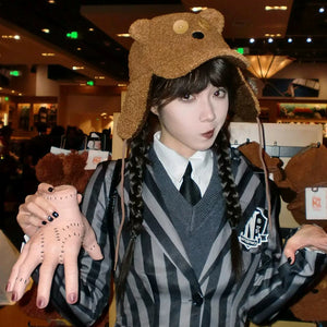 Halloween props, prosthetic hand ornaments, Wednesday severed hands, cos, Addams family, scary tricks, scary atmosphere