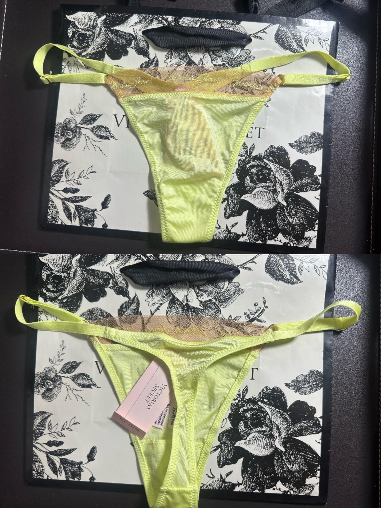 Panties خيط بتصاميم الدانتيل والساتان لجاذبية يومية
