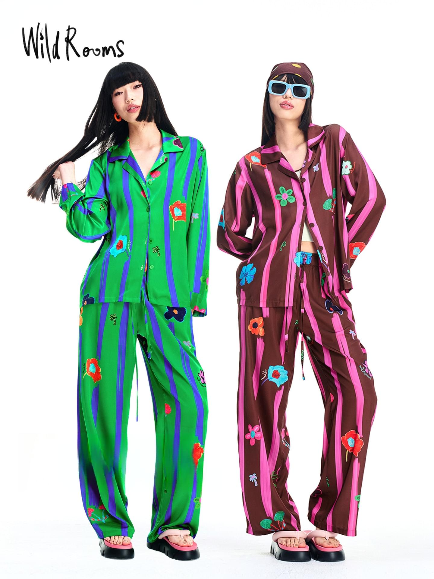 طقم WildRooms Loungewear – بيجامة الأناقة والراحة