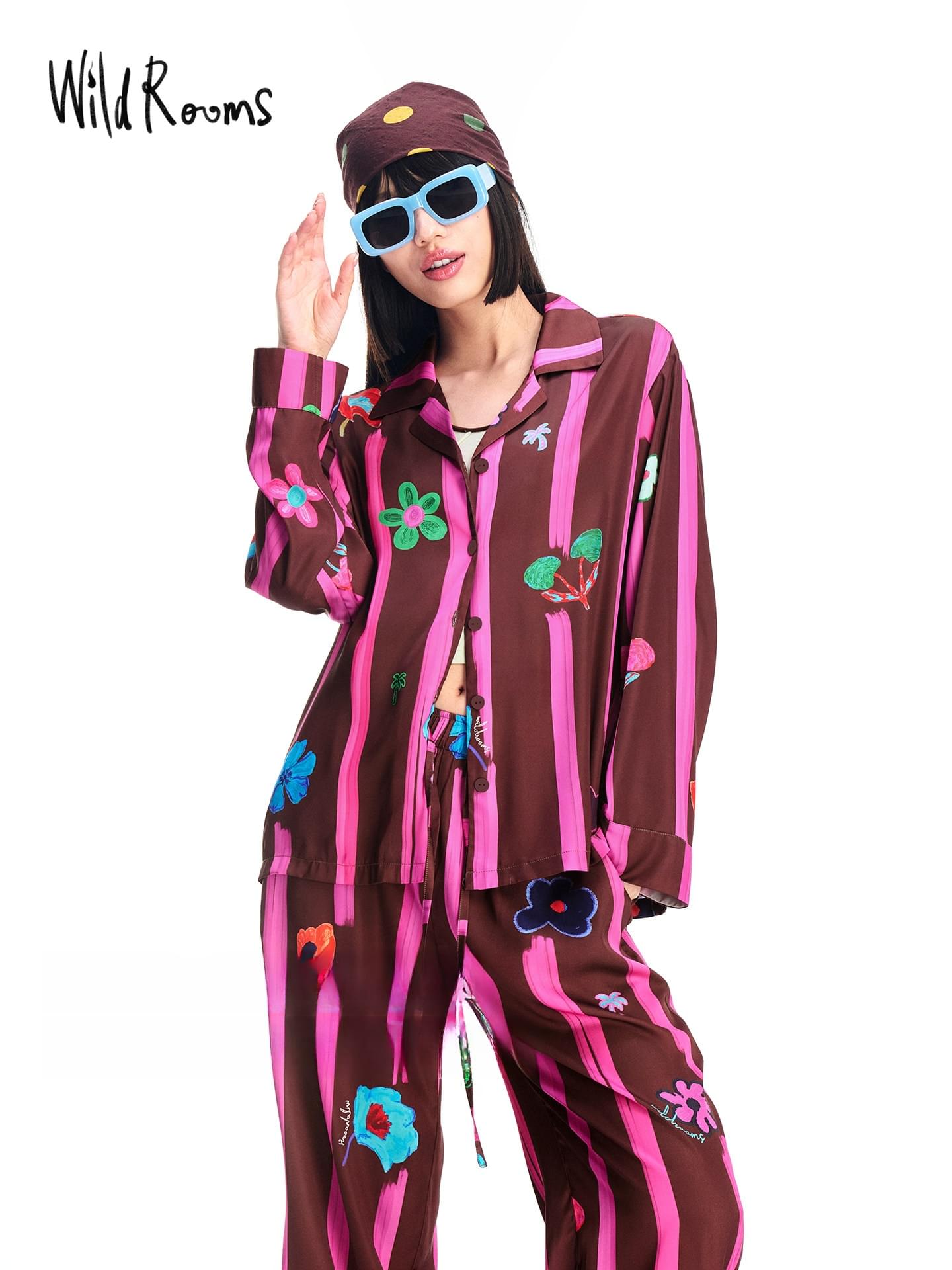 طقم WildRooms Loungewear – بيجامة الأناقة والراحة