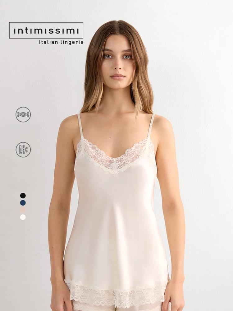 طقم  حرير التوت الطبيعي الفاخر Intimissimi Silk Set | شورت ناعم ✨💙